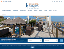 Tablet Screenshot of hotelclubazzurra.com